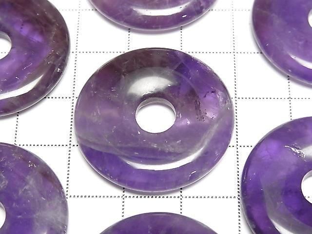 【動画】アメジストAA コイン(ドーナツ)30×30mm 2枚 サムネイル2