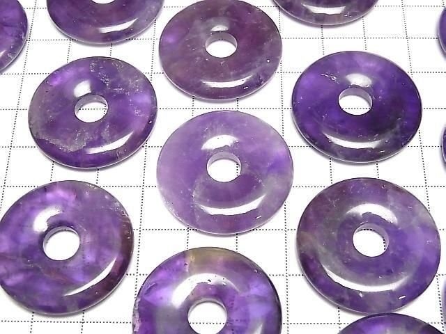 【動画】アメジストAA コイン(ドーナツ)30×30mm 2枚 サムネイル3