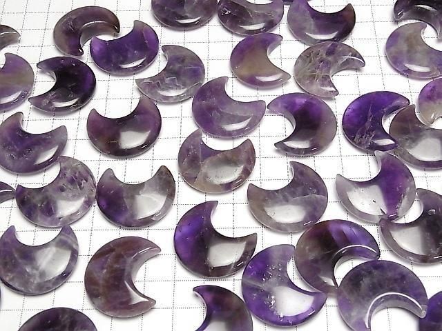 【動画】ミックスアメジスト 月モチーフ30×26mm 2個 サムネイル4