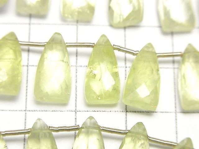 【動画】宝石質レモンクォーツAA++ 変形ペアシェイプカット15×7mm 1連(17粒) サムネイル2