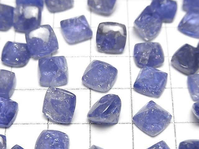 【動画】宝石質タンザナイトAA++ シュガーローフカット8×8mm 2個 サムネイル3
