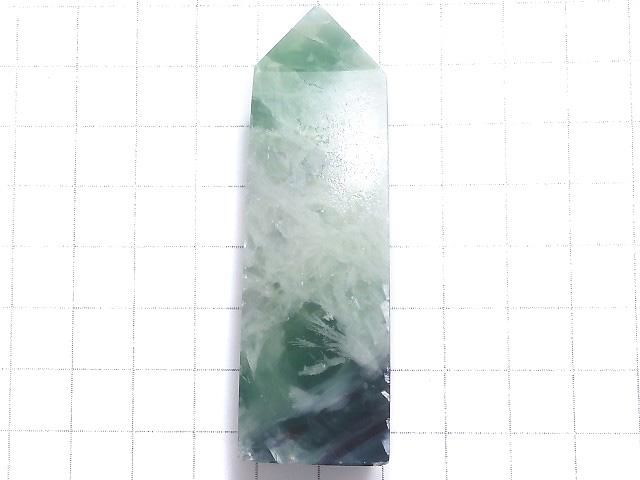 【動画】【1点もの】エンジェルフェザーフローライト ポイント(四角柱) 1個 NO.4 サムネイル2