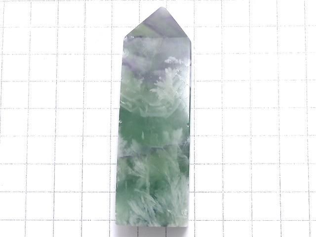 【動画】【1点もの】エンジェルフェザーフローライト ポイント(四角柱) 1個 NO.6 サムネイル2