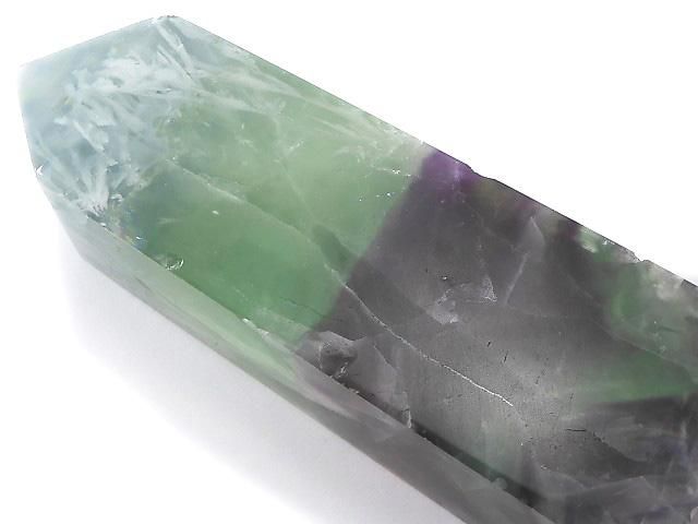 【動画】【1点もの】エンジェルフェザーフローライト ポイント(四角柱) 1個 NO.14の画像