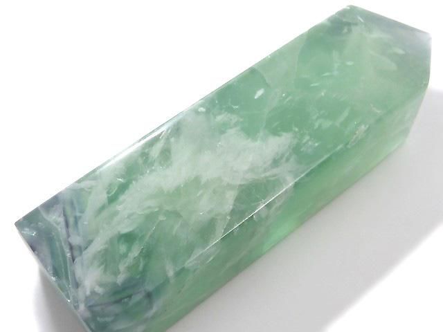 【動画】【1点もの】エンジェルフェザーフローライト ポイント(四角柱) 1個 NO.16の画像