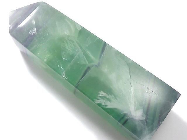 【動画】【1点もの】エンジェルフェザーフローライト ポイント(四角柱) 1個 NO.20の画像
