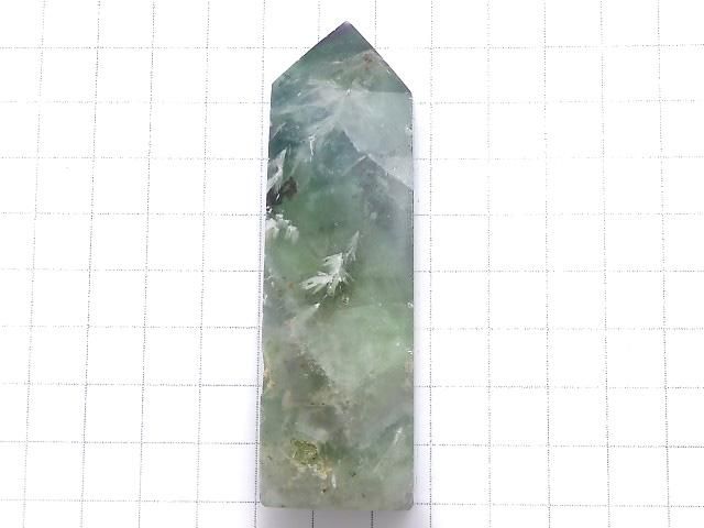 【動画】【1点もの】エンジェルフェザーフローライト ポイント(四角柱) 1個 NO.26 サムネイル2