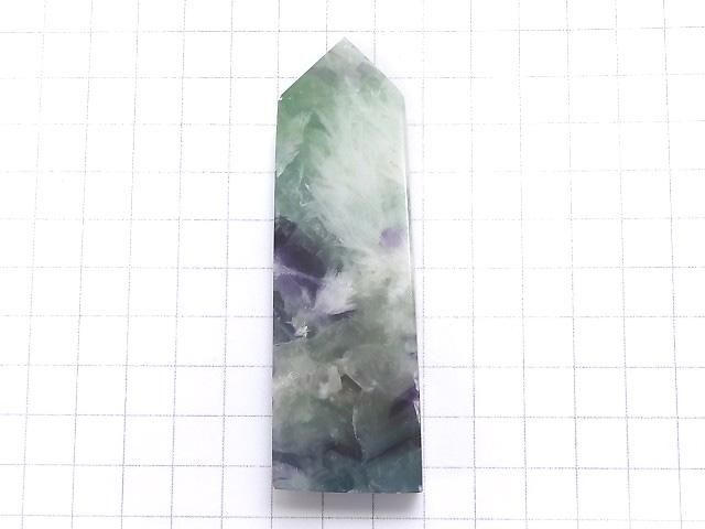 【動画】【1点もの】エンジェルフェザーフローライト ポイント(四角柱) 1個 NO.28 サムネイル2