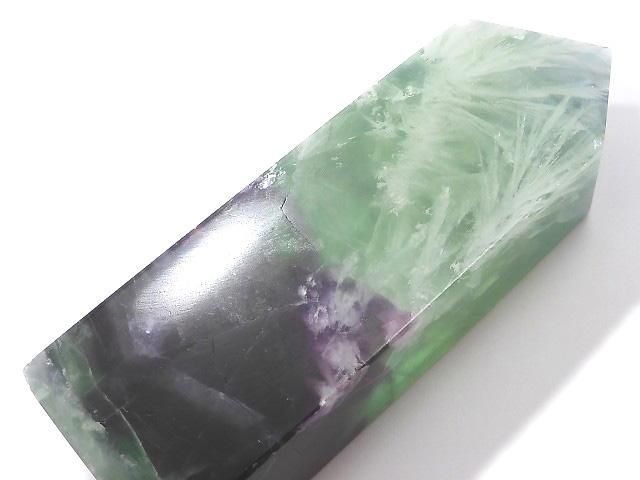 【動画】【1点もの】エンジェルフェザーフローライト ポイント(四角柱) 1個 NO.29の画像