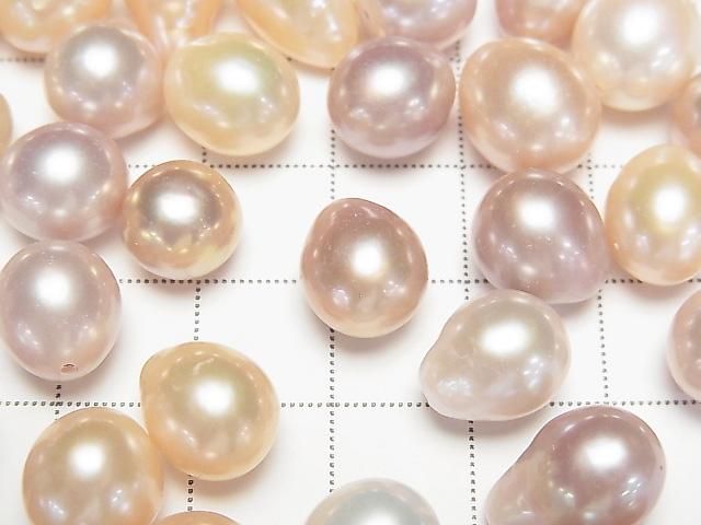 【動画】【粒売り】淡水真珠AA++ ポテト~ドロップ10~13mm 【片穴】 天然色ミックス 5粒 サムネイル2