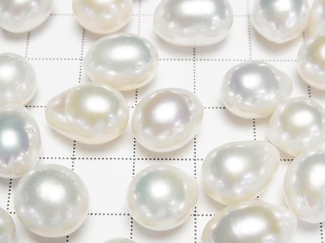 【動画】【粒売り】淡水真珠AA++ ルース ポテト~バロック10~14mm ホワイト 3粒 サムネイル2