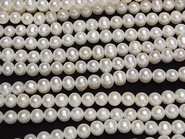 【動画】淡水真珠AA++ ポテト7~8mm ホワイト 1連(約37cm) サムネイル3
