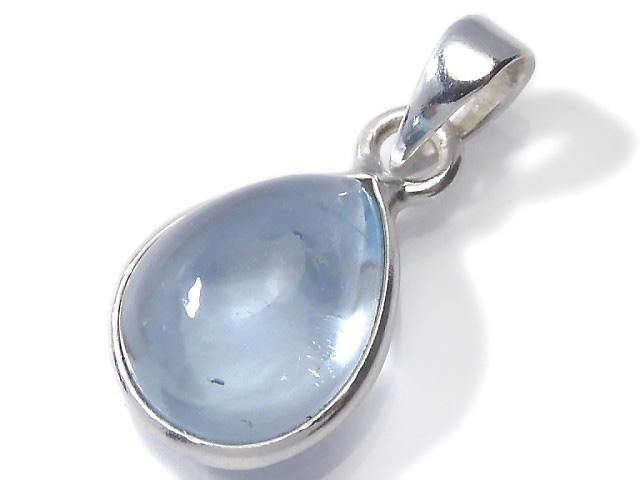 【動画】【1点もの】宝石質スカイブルートパーズAAA ペンダントトップ SILVER925製 NO.144の画像