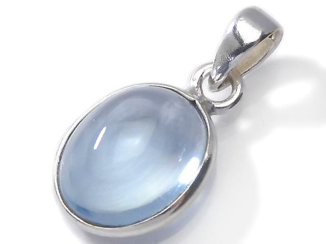 【動画】【1点もの】宝石質スカイブルートパーズAAA ペンダントトップ SILVER925製 NO.150の画像