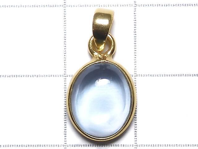 【動画】【1点もの】宝石質スカイブルートパーズAAA ペンダントトップ 18KGP製 NO.155 サムネイル2