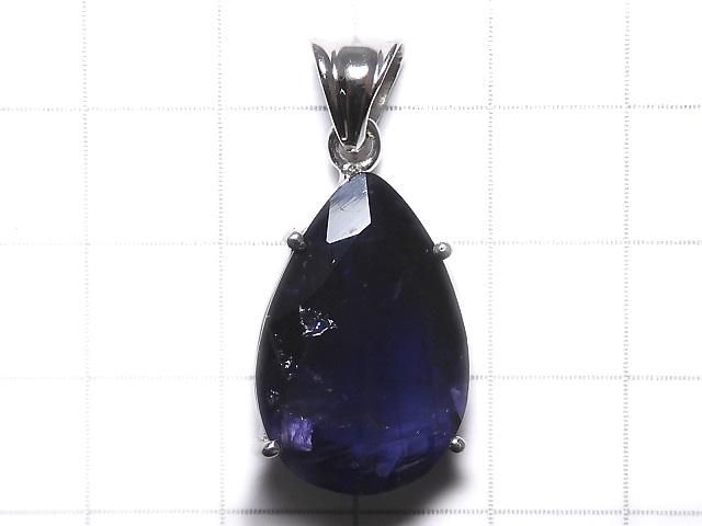 【動画】【1点もの】宝石質アイオライトAAA- ファセットカットペンダントトップ SILVER925製 NO.30 サムネイル2