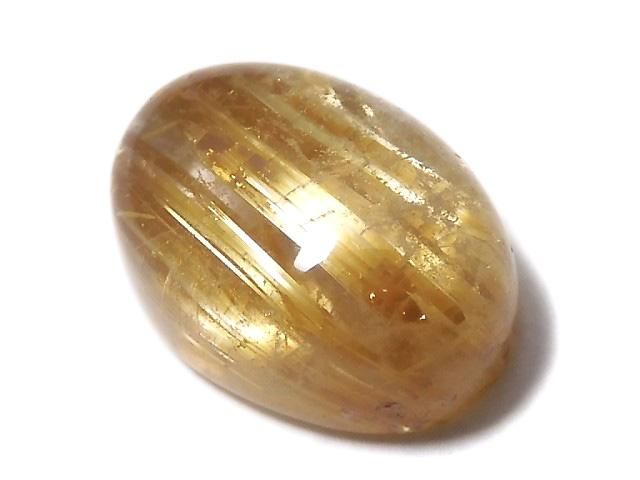 【動画】【1点もの】宝石質ルチルクォーツAAA カボション 1個 NO.111の画像