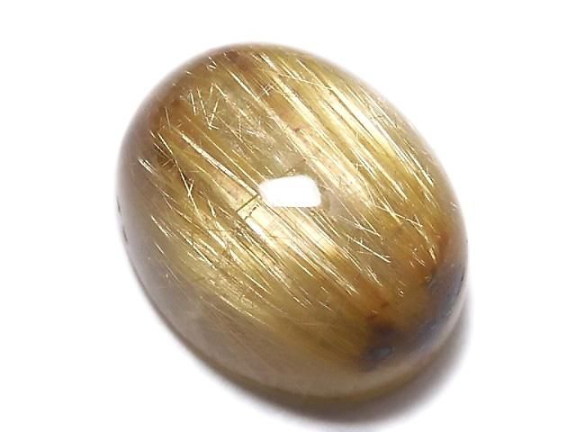【動画】【1点もの】宝石質ルチルクォーツAAA カボション 1個 NO.113の画像
