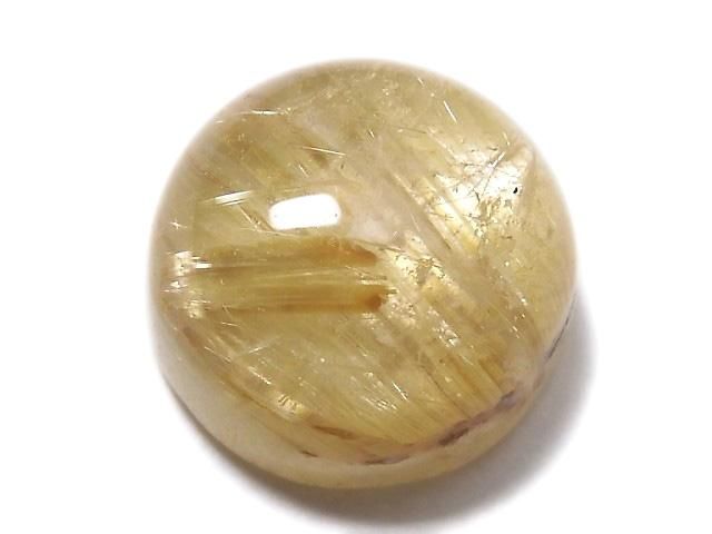 【動画】【1点もの】宝石質ルチルクォーツAAA カボション 1個 NO.114の画像