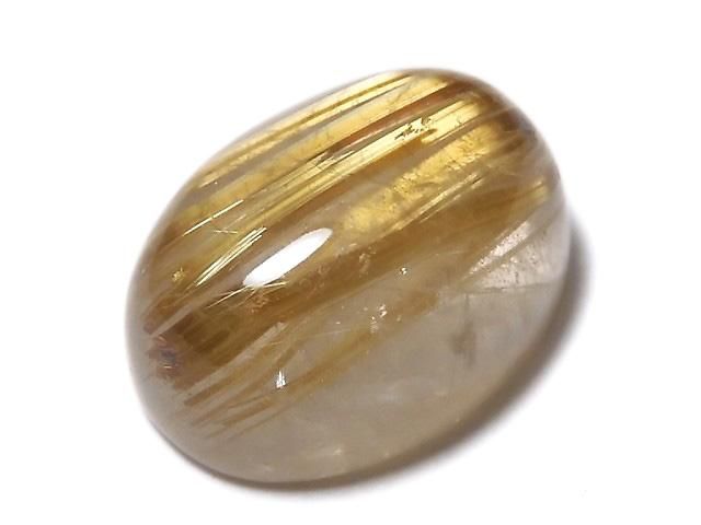 【動画】【1点もの】宝石質ルチルクォーツAAA カボション 1個 NO.117の画像