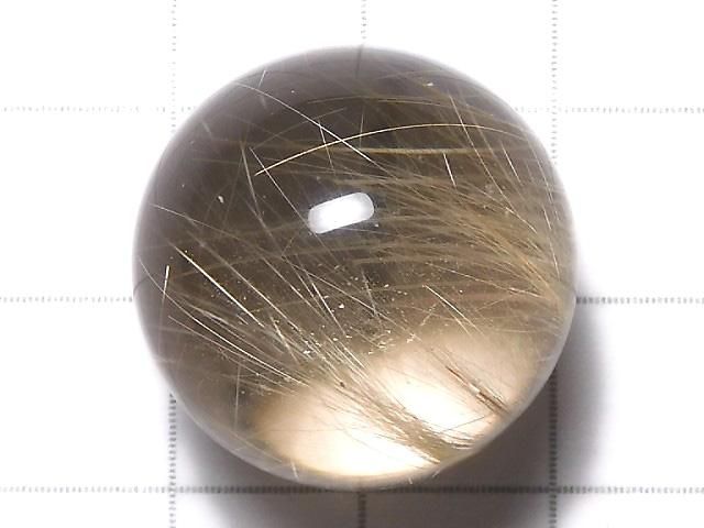 【動画】【1点もの】ルチルクォーツAAA- スフィア・ラウンド21.5mm 1個 NO.11 サムネイル2