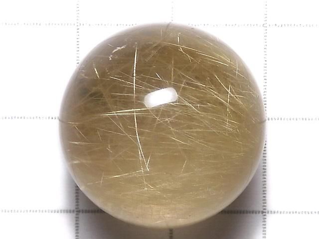 【動画】【1点もの】ルチルクォーツAAA- スフィア・ラウンド20.5mm 1個 NO.12 サムネイル2