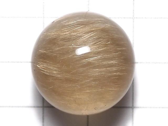 【動画】【1点もの】ルチルクォーツAAA- スフィア・ラウンド21.5mm 1個 NO.20 サムネイル2