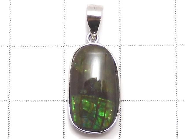 【動画】【1点もの】宝石質アンモライトAAA- ペンダントトップ SILVER925製 NO.2 サムネイル2