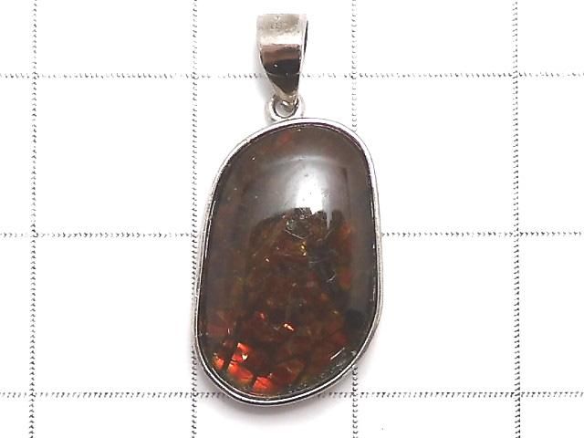 【動画】【1点もの】宝石質アンモライトAAA- ペンダントトップ SILVER925製 NO.7 サムネイル2