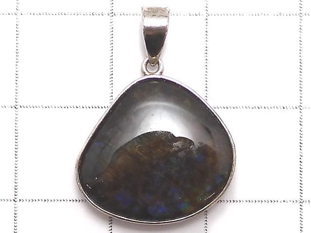【動画】【1点もの】宝石質アンモライトAAA- ペンダントトップ SILVER925製 NO.14 サムネイル2