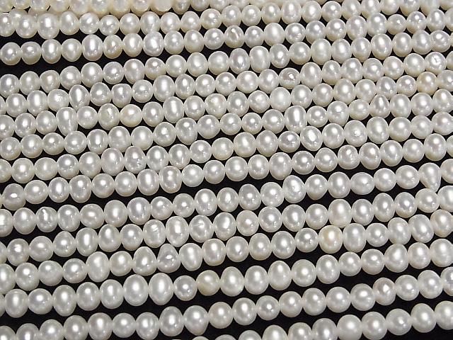 【動画】淡水真珠AA++ ポテト5~6mm ホワイト 1連(約37cm) サムネイル3