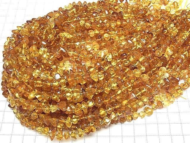 【動画】バルティックアンバー(琥珀) マルチカラー 小粒タンブル 1連(約35cm) サムネイル4
