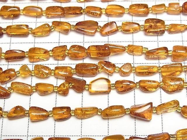 【動画】バルティックアンバー(琥珀) チューブ~タンブル 1連(約32cm) サムネイル3
