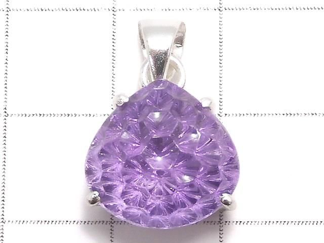 【動画】【1点もの】宝石質アメジストAAA ペンダントトップ SILVER925製 NO.43 サムネイル2