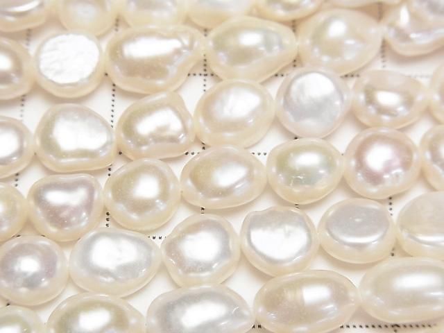 【動画】淡水真珠AA++ バロック8~10mm ホワイト 1連(約33cm) サムネイル2