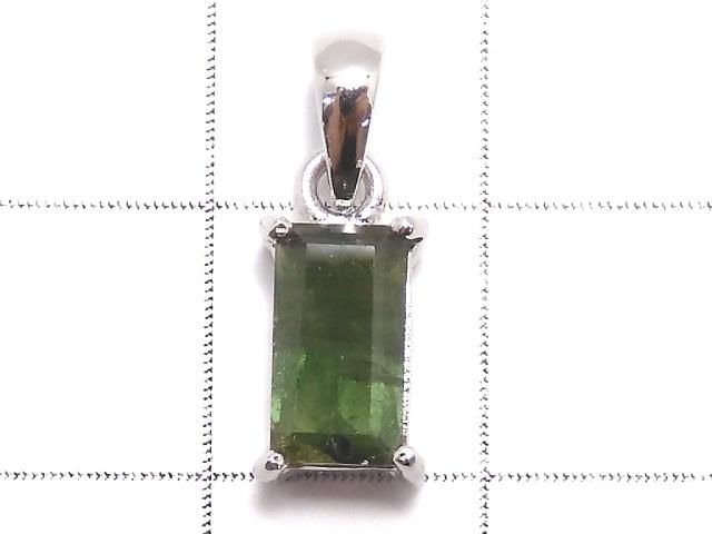 【動画】【1点もの】グリーントルマリンAAA- ファセットカット ペンダントトップ SILVER925製 NO.25 サムネイル2