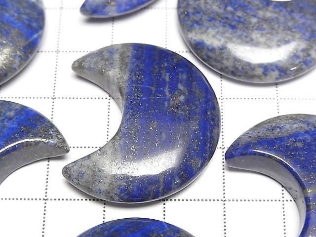 【動画】ラピスラズリAA 月モチーフ32×28mm 2個 サムネイル2