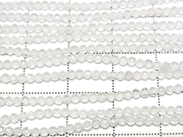 【動画】【素晴らしい輝き】2本580円!クリスタルAA++ ラウンドカット2mm 1連(約37cm) サムネイル2