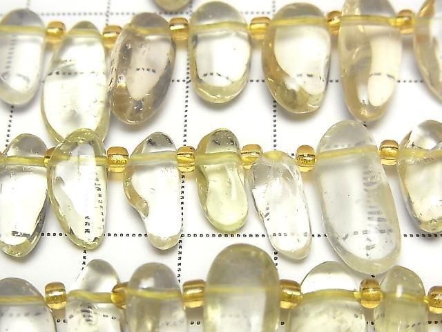 【動画】レモンクォーツAA++ タンブル クレオ穴 半連/1連(約36cm) サムネイル2