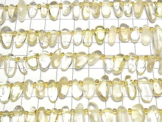 【動画】レモンクォーツAA++ タンブル クレオ穴 半連/1連(約36cm) サムネイル3