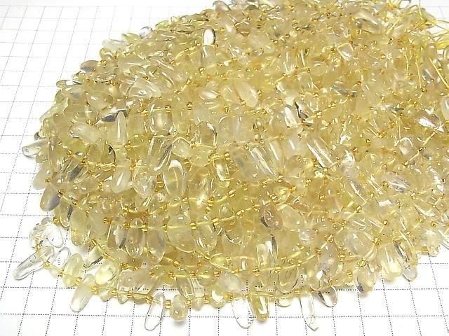 【動画】レモンクォーツAA++ タンブル クレオ穴 半連/1連(約36cm) サムネイル4