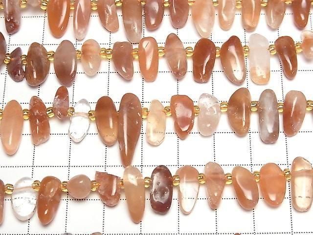 【動画】レッドヘマタイトクォーツ タンブル クレオ穴 1連(約36cm) サムネイル3