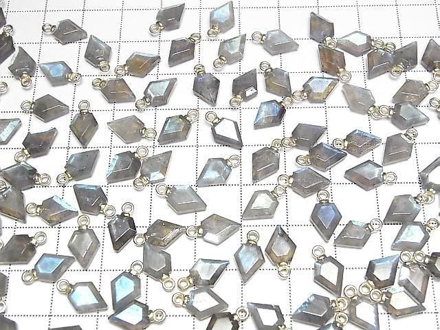 【動画】ラブラドライト アローズヘッド型9×7mm チャーム 2個 サムネイル4