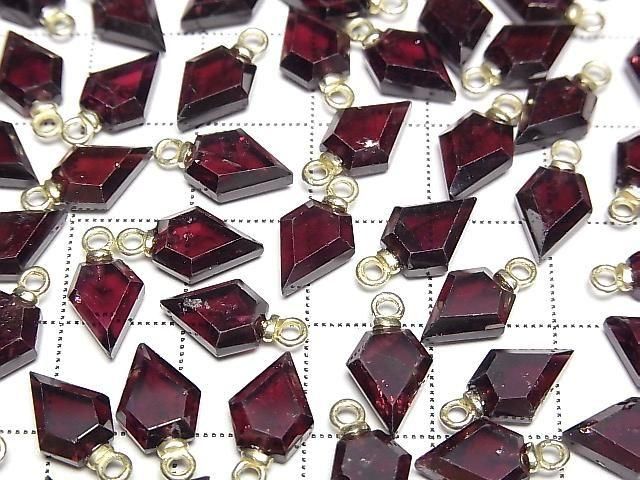 【動画】ガーネット アローズヘッド型9×7mm チャーム 2個 サムネイル3