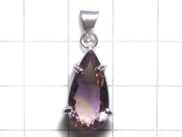【動画】【1点もの】宝石質アメトリンAAA ファセットカットペンダントトップ SILVER925製 NO.232 サムネイル2