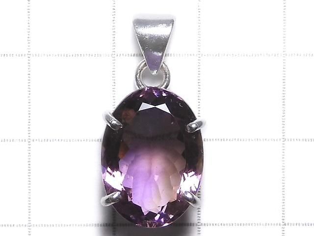 【動画】【1点もの】宝石質アメトリンAAA ファセットカットペンダントトップ SILVER925製 NO.233 サムネイル2