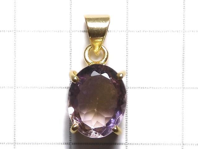 【動画】【1点もの】宝石質アメトリンAAA ファセットカットペンダントトップ 18KGP製 NO.236 サムネイル2