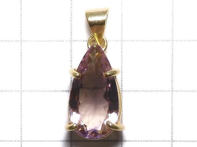 【動画】【1点もの】宝石質アメトリンAAA ファセットカットペンダントトップ 18KGP製 NO.239 サムネイル2