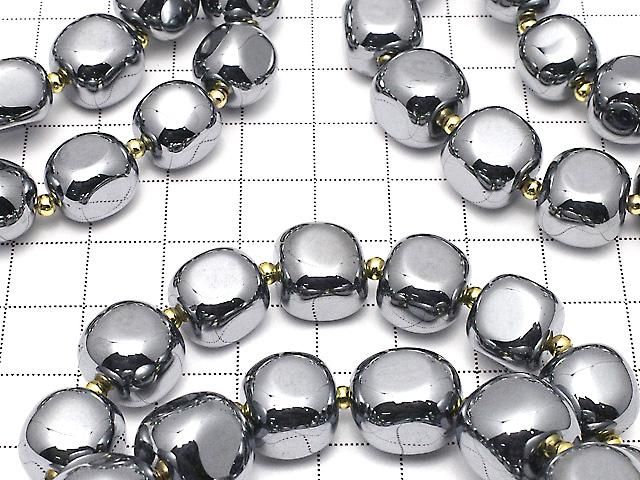【動画】高純度テラヘルツ鉱石 キューブ~タンブル 【Mサイズ】 1連(ブレス) サムネイル3