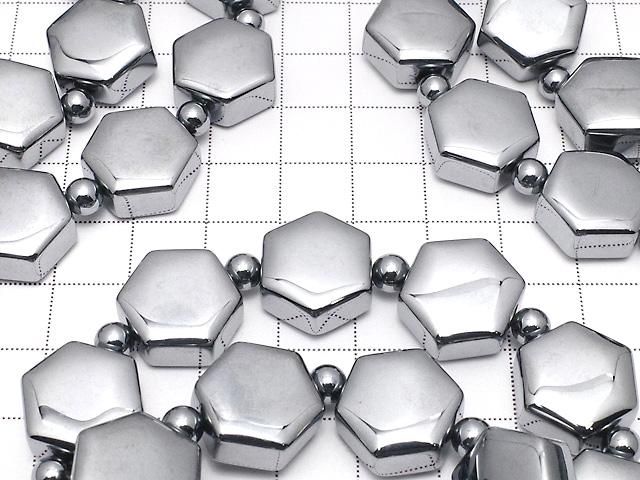 【動画】高純度テラヘルツ鉱石 ヘキサゴンシェイプ&ラウンド5mm 1連(ブレス) サムネイル3